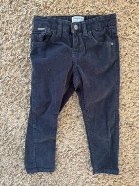 Mayoral Navy Blue Corduroy Pants-2T